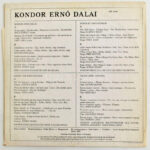 Kondor Ernő - Hungarian Songs (Kondor Ernő dalai). Vinyl, LP, Stereo. Qualiton, Magyarország, 1970. VG+ - Image 2