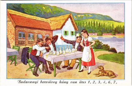 Badacsony, Badacsonyi borosüveg hány van üres 1, 2, 3, 4, 6, 7...