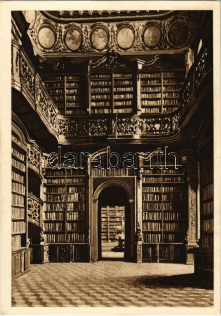 Budapest V. Központi Ifjúsági Papszeminárium Könyvtára, belső. Tercentenarium 1635-1935 / Bibliotheca Seminarii Cleri Junioris Centrals