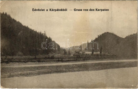 1915 Kárpátok, Karpaten, Carpathian mountains; templom. Balázs Soma kiadása / church (EK)