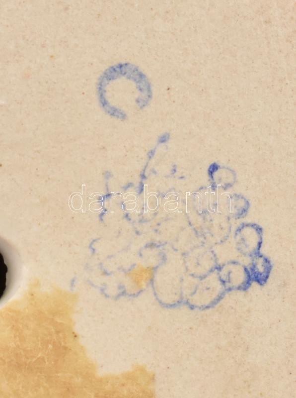 Bodrogkeresztúri madár, jelzéssel, hibátlan, m: 13,5 cm - Image 2
