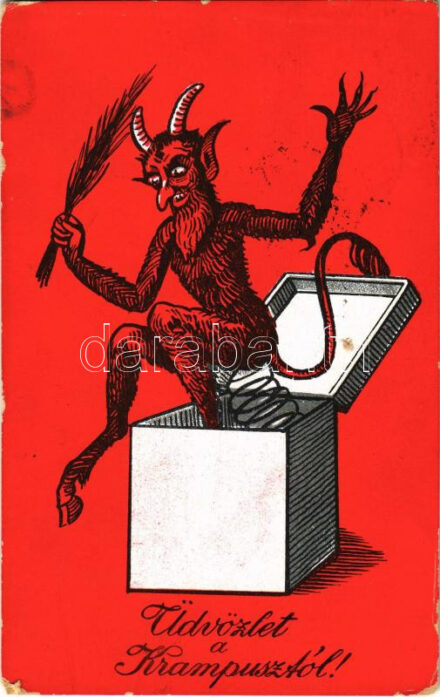 1938 Üdvözlet a Krampusztól / Krampus greeting (EK)