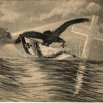 1916 Seemannsgrab Kaiserliche Marine / WWI German Navy propaganda. W.B.L.H. 1002. (fl)