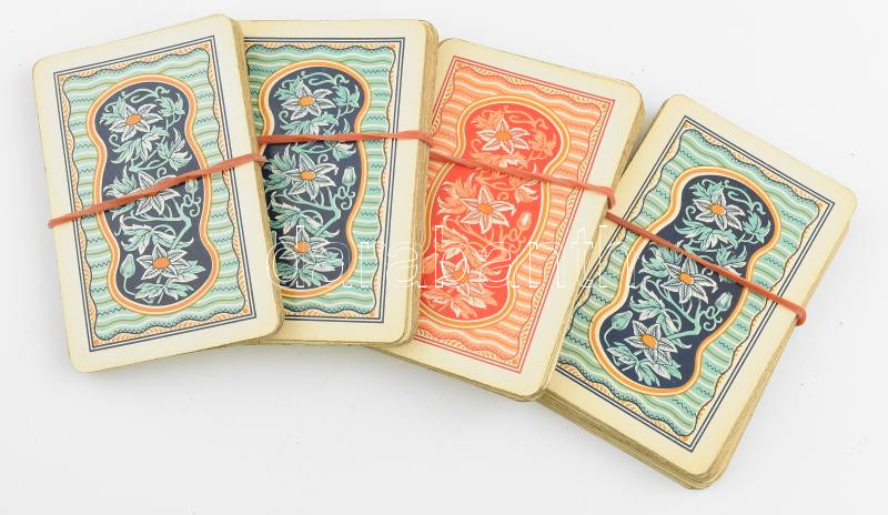 Régi francia kártyák, 104 lap - Image 2