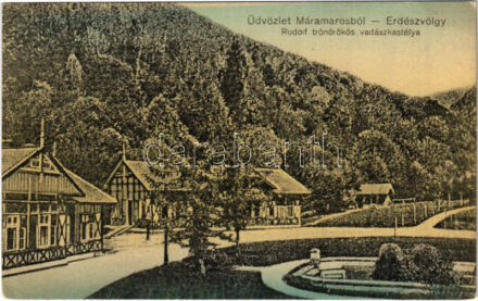 1915 Erdészvölgy, Kuzij (Lonka, Luh); Tisza-völgy, Máramaros, Rudolf trónörökös vadászkastélya. Berger Miksa utóda kiadása / hunting castle (EK)