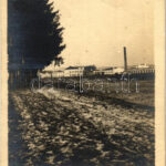 1926 Szentgotthárd, Selyemgyár. photo (vágott / cut)