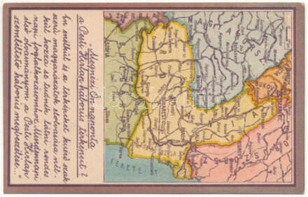 Megnézi Ön naponta a Pesti Hírlap háborús térképeit? A romániai háború térképe. Kiadja a Pesti Hírlap / WWI Map of the Romanian war