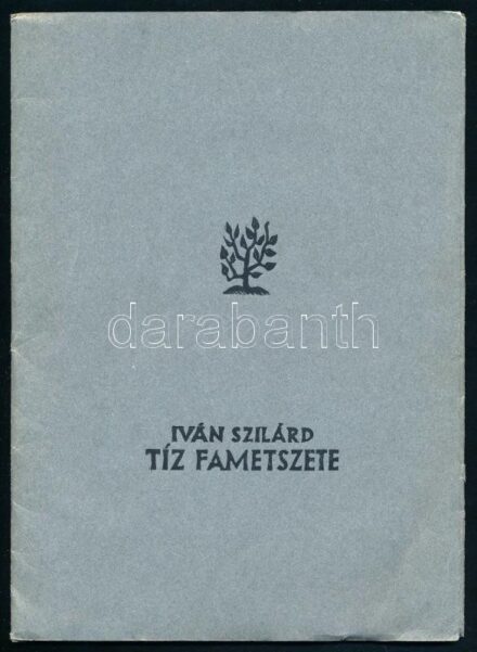 Iván Szilárd tíz fametszete. Varga Nándor Lajos előszavával. Bp., 1937, [O. M. Képzőművészeti Főiskola], 1 sztl. lev. + 10 (kartonra ragasztott fametszetek, ceruzával jelzettek) t. Kiadói papírmappa, jó állapotban. A művész, Iván Szilárd (1912-1988) Munká