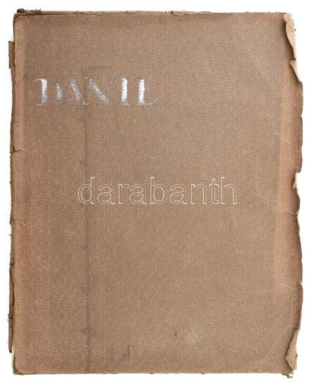 Markó Lajos (1882-?): Dante: Divina Commedia /Inferno/. Markó Lajos 25 eredeti rézkarca. Az előszót Berzeviczy Albert írta hozzá. Rézkarc, papír. Mindegyik jelzett. Többsége számozott (17.), néhány számozás nélkül. A fedlap szerint 25 rézkarcot tartalmaz