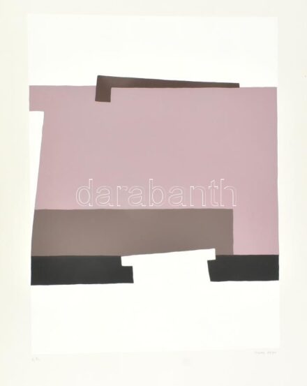 Mark (Márkus), Anna (1928-): Geometrikus kompozíció, 1989. Szitanyomat, papír, jelzett, művészpéldány E.A. jelzéssel. 45,5x34 cm / serigraphy on paper, signed, artist's proof E.A.