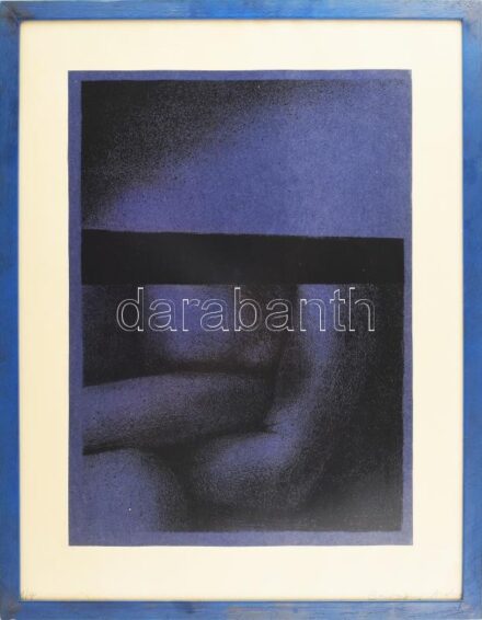 Baranyay András (1938-2016): Kéz (cím nélkül), 1970-es évek. Szitanyomat, papír. Jelzett, számozott: 1/4. Lap alja kissé foltos. 49×35 cm. Üvegezett fakeretben. Mindössze 4 példányban készült, becses gyűjtői ritkaság. / screenprint on paper, signed, numbe