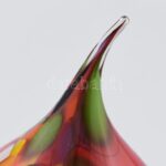 Murano stúdiómunka, anyagában színezett csepp alakú üveg, jelzés nélkül, kis kopással, m: 24,5 cm - Image 4