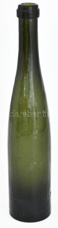 cca 1910-1920 Domány József Arad borosüveg, sérülésmentes állapotban, ritka, m: 28 cm