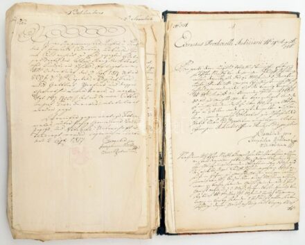 cca 1810-1900 A soproni Hartner kéményes, kéményseprő cég okmány hagyatéka. Egy évszázad története dokumentumokban. Kéményellenörzések jegyzőkönyvei munkaügyi iratok, megyeri és városi peres ügyek iratai, számos hivatalos levél, sok soproni kiadásu pecsét