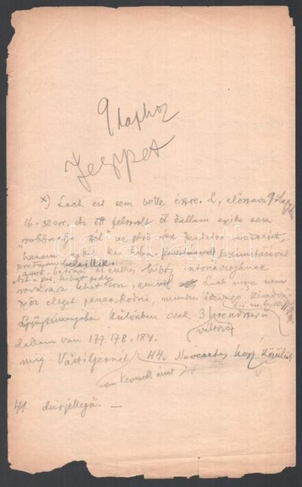 cca 1906 Kodály Zoltán (1882-1967) zeneszerző autográf piszkozata A magyar népdal strófaszerkezete c. cikkéhez, mely 1906-ban jelent meg. 4 ceruzával beírt oldal, tollas javításokkal, szélén szakadásokkal / Autograph article of Zotan Kodaly composer regar