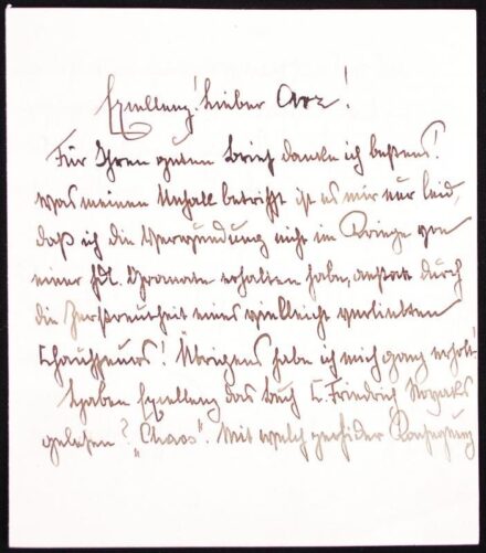 1923 I. világháború végi eredeti dokumentum! Habsburg-Lotharingiai József főherceg saját kézzel írt levele Arz Arthur von Straussenburg báró vezérkari ezredesnek, a Monarchia egyik fővezérérnek a trianoni békediktátumok utáni Európáról / 1923 Original doc