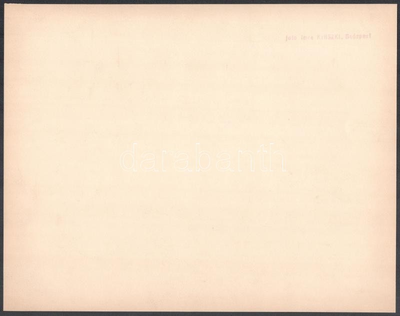 cca 1930 Kinszki Imre (1901-1945) budapesti fotóművész hagyatékából pecséttel jelzett, nagyméretű vintage fotóművészeti alkotás (Városligetben), 22,5x28,8 cm - Image 2