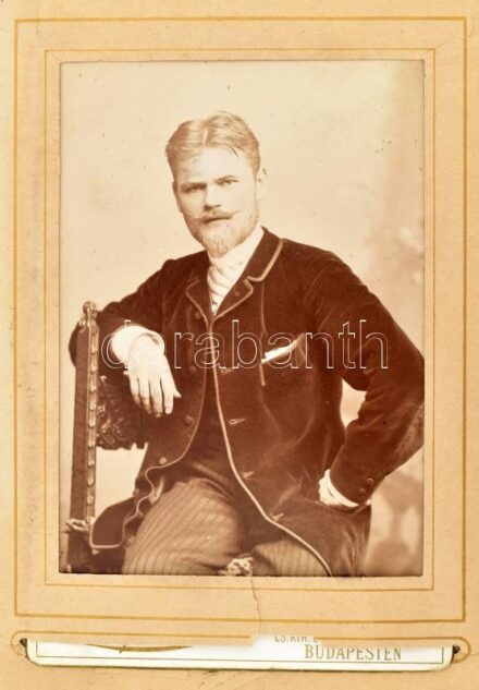 cca 1860-1940 Balló-Vitális-Bobrovniczky felvidéki család nevesített fotóalbuma, össz. kb. 109 fotó, többségében keményhátú; többek közt Balló Ede (1859-1936) festőművész (4 db); Siklósy Károly (1816-1894) orvosdoktor, Pest városának főorvosa; Balló Aurél