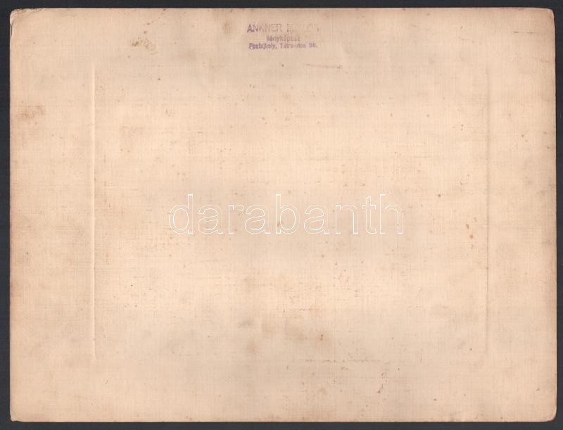 1927 Budapest, a X. kerületi Százados úti elemi iskola tanulóinak csoportképe, Ankner Miklós fényképész pecsétjével jelzett vintage fotó, ezüst zselatinos fotópapíron, 16,5x22,5 cm, karton 24,7x32,5 cm - Image 2