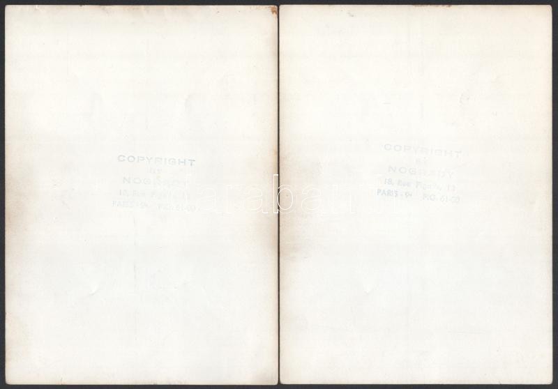 cca 1960 Hölgyről készült művészfotók, 5 db Nogrady párizsi műterméből (Photo Nogrady - Paris), egyiken kis szakadással, 18x13 cmx5 - Image 4