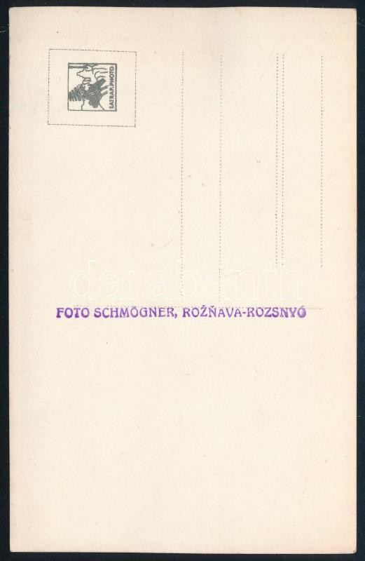 cca 1930-1940 "Varga Jucika és Judit: "Ferike mint vendég", lányok játékokkal, Roznava - Rozsnyó, Foto Schmögner, fotólap, 9x14 cm - Image 2