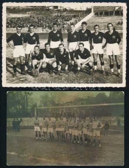 cca 1910-1955 Kőszegi György (1888-1955) labdarúgó, labdarúgó edző fotó hagyatéka, sok családi fotó, de közte csapatfotók is, Budapesti Torna Club (zuglói Millenáris sportpálya), CS Firenze (1923, CS Firenze - Perugia, 1923. XII. 9.), Anconitana (ma: U.S.