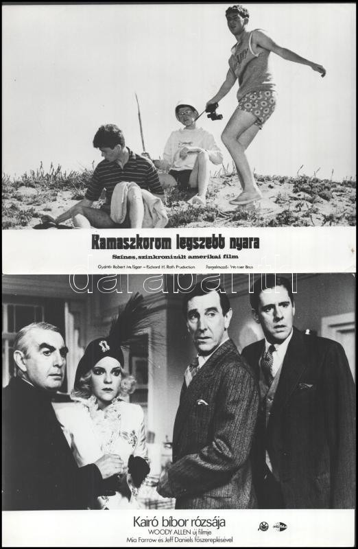 cca 1986 ,,Az embervadász" című és más amerikai krimi és más filmek jelenetei és szereplői, 13 db vintage produkciós filmfotó ezüst zselatinos fotópapíron, a használatból eredő (esetleges) kisebb hibákkal, 18x24 cm - Image 2