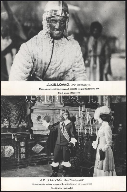 cca 1969 ,,A kis lovag" című lengyel történelmi film jelenetei és szereplői, 6 db vintage produkciós filmfotó ezüst zselatinos fotópapíron, a használatból eredő (esetleges) kisebb hibákkal, + hozzáadva egy szöveges kisplakát, 18x24 - Image 2