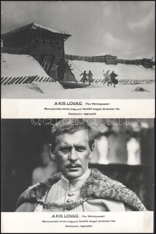 cca 1969 ,,A kis lovag" című lengyel történelmi film jelenetei és szereplői, 6 db vintage produkciós filmfotó ezüst zselatinos fotópapíron, a használatból eredő (esetleges) kisebb hibákkal, + hozzáadva egy szöveges kisplakát, 18x24 - Image 3