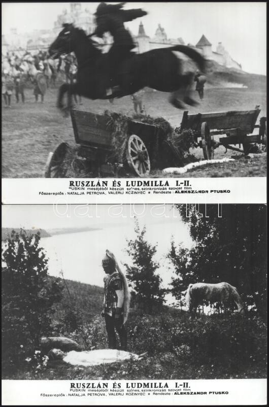 cca 1972 ,,Ruszlán és Ludmilla" című szovjet film jelenetei és szereplői, 21 db vintage produkciós filmfotó ezüst zselatinos fotópapíron, a használatból eredő (esetleges) kisebb hibákkal, 18x24 cm - Image 3