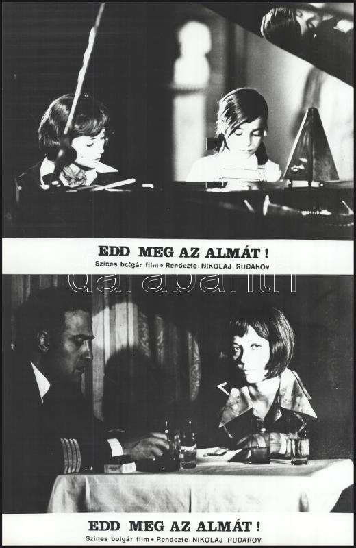 cca 1976 ,,Edd meg az almát" című bolgár film jelenetei és szereplői, 16 db vintage produkciós filmfotó ezüst zselatinos fotópapíron, a használatból eredő (esetleges) kisebb hibákkal, 18x24 cm - Image 3