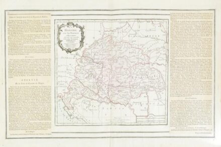 Brion de la Tour, Louise (1743-1830): La Hongrie avec les Provinces adjacentes: formant tout ensemble ... Magyarország, Erdély és a szomszédos országok térképe, körül francia nyelvű országleírásokkal. Megjelent: Atlas général et élémentaire pour l'Etude d
