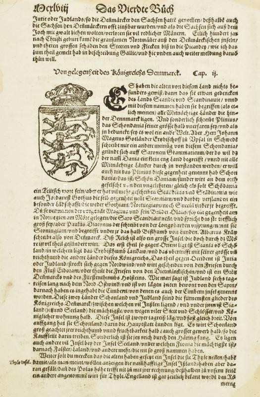 Sebastian Münster: Beschreibung des Königreichs Denmarck sampt andern... Dánia térképe. megj.: Cosmographia, 1560. fametszetű térkép Lapméret 21x33 cm/ Woodplate map of Denmark - Image 2