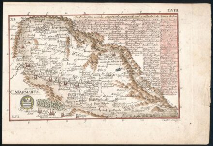 1804 Czetter Sámuel (1765-1829 k.): Máramaros vármegye térképe. C[omitatus] Maramarus, rajta: Huszt, Máramarossziget, Kőrösmező, In: [Korabinszky János Mátyás]: Korabinsky, Johann Matthias: Atlas Regni Hungariae Portatilis LVIII. Bécs, 1804. Schaumburg un
