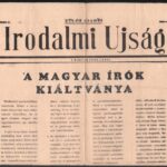1956. október 24. Az Irodalmi Újság különkiadása, benne a magyar írók kiáltványa