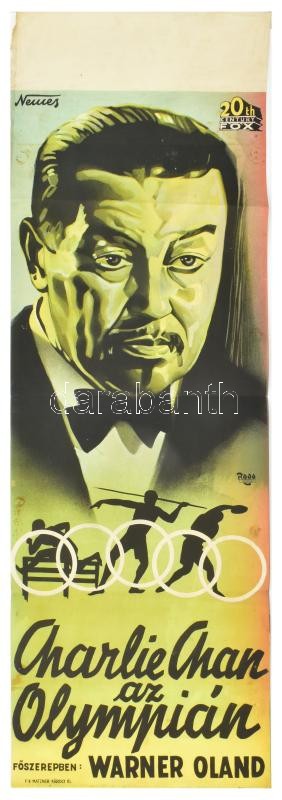 1937 Nemes György (1905-1938:) Charlie Chan az Olympián. (Charlie Chan at the Olympics.) Rendező: H. Bruce Humberstone, Főszerepben: Warner Oland. Kiadta: Matzner Károly a 20th Century Fox budapesti fiókjának igazgatója, Bp., Radó Jené és Gyula,színes, li