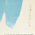 1957 Ajándékozzon könyvet, plakát, hajtva, Bócz István grafikája, hajtásnyomokkal, 82×57 cm - Image 3