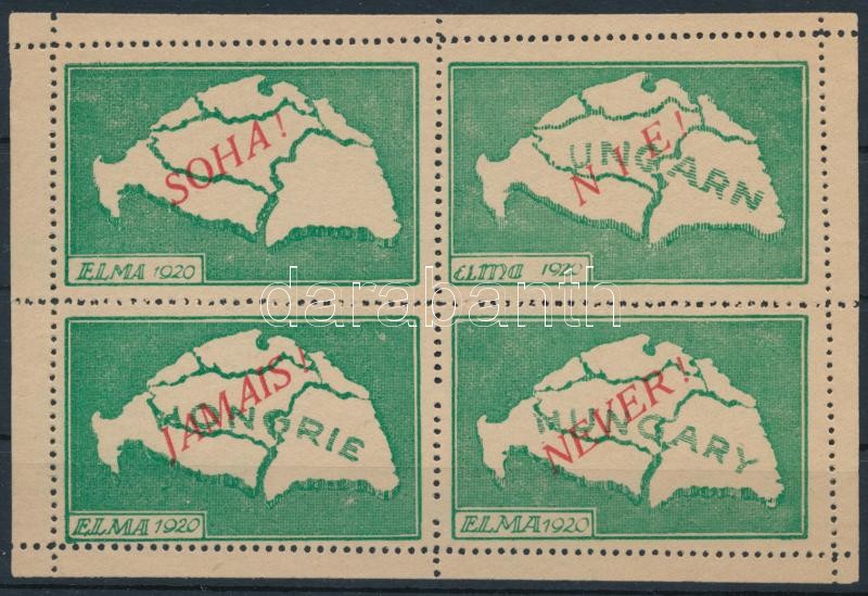 1920 ELMA levélzáró négyestömb