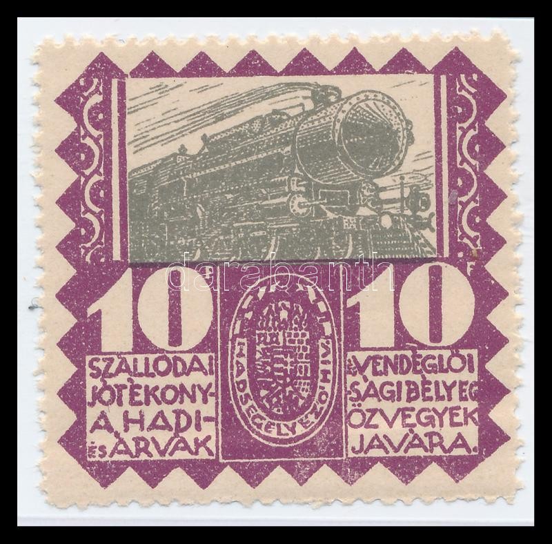 Szállodai és vendéglői segélybélyeg, R!