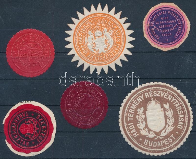 6 db levélzáró / labels