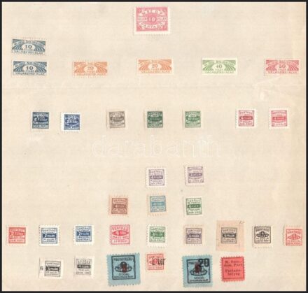 34 db politikai tagsági bélyeg