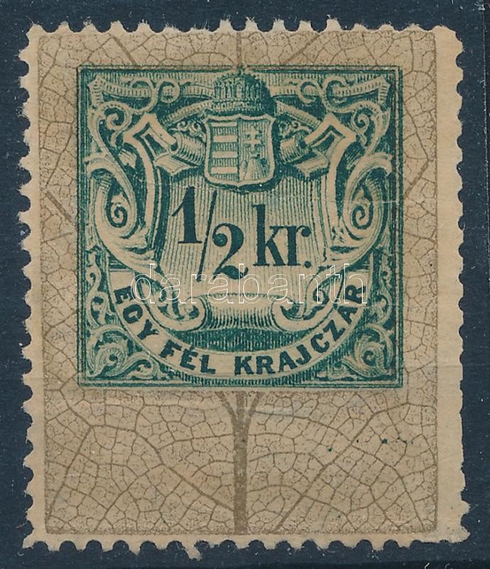1876 1/2kr okmánybélyeg