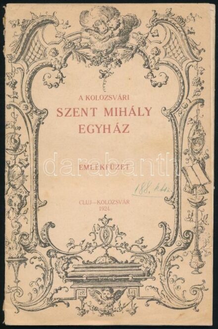 A kolozsvári Szent Mihály egyház. Emlékfüzet az 1924. okt. 2-12. harangszentelési ünnepségek alkalmával. Szerk.: Dr. György Lajos. Cluj-Kolozsvár, 1924, Kolozsvári Róm. Kath. Egyházközség (Minerva-ny.), 75+(1) p. Szövegközi és egészoldalas fekete-fehér ké