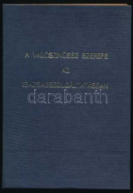 A valószínűség szerepe az igazságszolgáltatásban című konferencia anyaga. Pécs, 1979. október 4-5. Szerk.: Vargha László. Pécs, 1981, Pécsi Tudományegyetem Állam- és Jogtudományi Kara Bűnügyi Tudományok Tanszéke, 4+284 p. Kiadói aranyozott egészvászon-köt