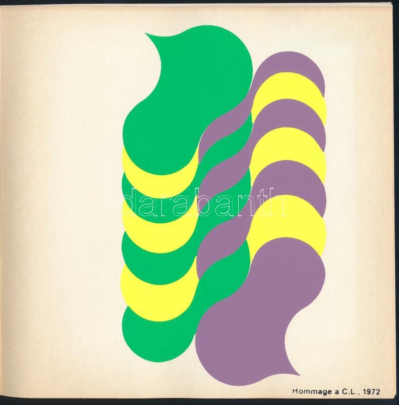 Hajós Ágnes (szerk.): Fajó, Székesfehérvár, 1979. 8 sztl. oldal + 10 t. H.n., 1979, k.n. Megjelent 300 példányban. A 10 táblából 9 db Fajó János jelzés nélküli szitanyomata: Hommage a C.L., 1972; Körmetszés, 1976; Oleles II, 1979; Kompozicio, 1979; Formav - Image 2