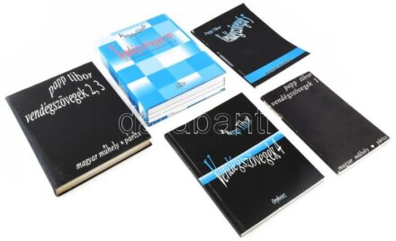 Papp Tibor: Vendégszövegek 1-5. + Vendégszövegek (n). Összegyűjtött versek és vizuális költemények 1957-2002. A szerző, Papp Tibor (1936- 2018) József Attila-díjas író, költő, műfordító, tipográfus, szerkesztő, a Magyar Műhely tagja által Haraszty István
