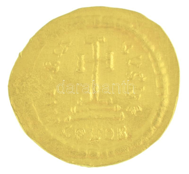 Bizánci Birodalom / Konstantinápoly / Hérakleiosz 610-641. Solidus Au (4,53g) T:XF / Byzantine Empire / Constantinople / Herakleios 610-641. Solidus Au "dN hERACLIVS PP AVG / VICTORIA AVG Y E - CONOB" (4,53g) C:XF - Image 2