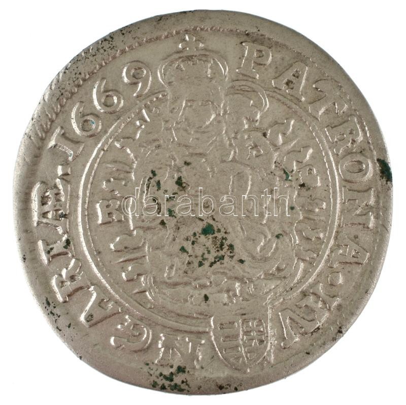 1669K-B 6kr Ag "I. Lipót" (3,30g) T:AU,XF kis patina / Hungary 1669K-B 6 Kreuzer Ag "Leopold I" (3,30g) C:AU,XF small patina Huszár: 1450., Unger II.: 1072. - Image 2