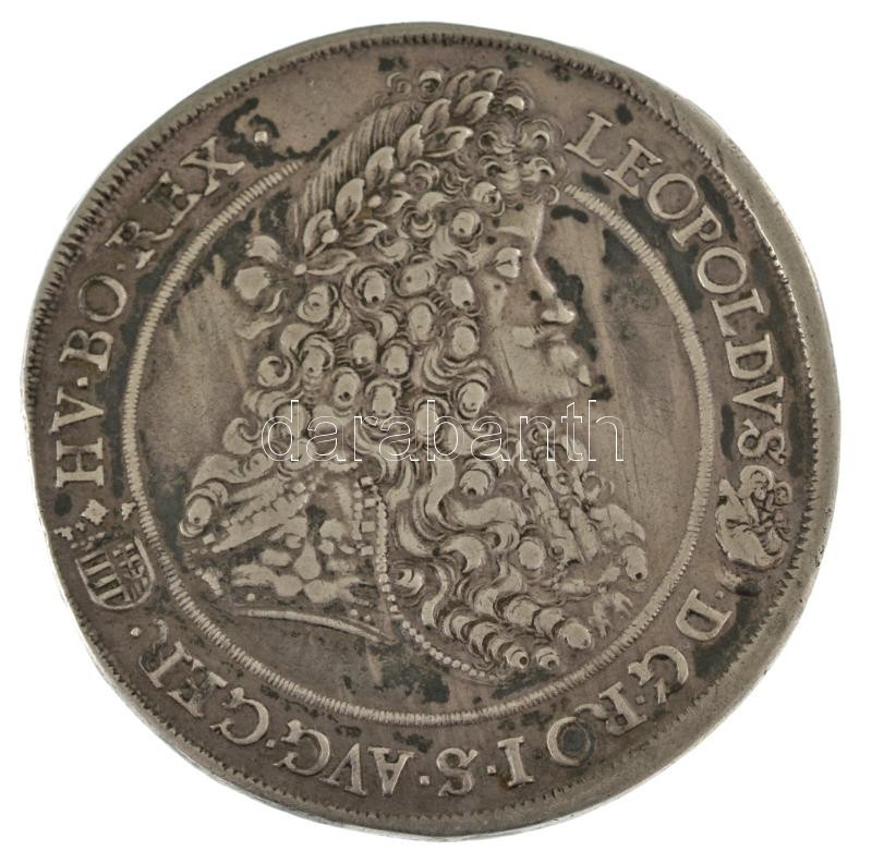 1692K-B Tallér Ag "I. Lipót" Körmöcbánya (28,34g) T:VF patina / Hungary 1692K-B Thaler Ag "Leopold I" Kremnitz (28,34g) C:VF patina Huszár: 1373., Unger II.: 1021.