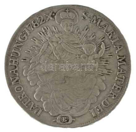 1782B Tallér Ag "II. József" Körmöcbánya (13,90g) T:XF kis ph. / Hungary 1782B Thaler Ag "Joseph II" Kremnitz (13,90g) C:XF small edge error Huszár: 1874., Unger III.: 1323., Krause KM#398